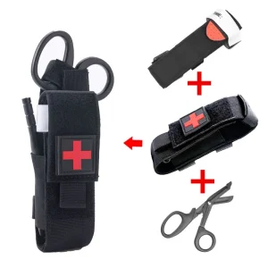 First Aid Kit Tourniquet Survival Set Medical Gear Scissors Pouch