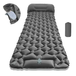 Outdoor Camping Ultralight Sleeping Mat Beach Inflat Mattress with Pillows
