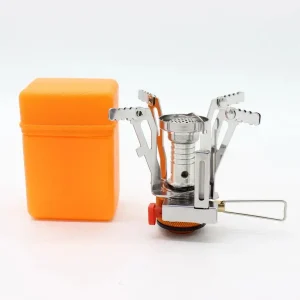 Foldable Outdoor Stove Ultra-light Alloy Mini Gas Stove for Camping Hiking