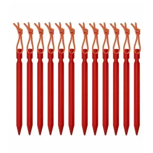 5/10pcs 18cm Aluminum Alloy Heavy Duty Tent Stakes